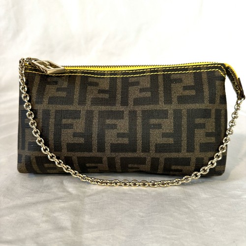 Fendi zucca catena pouch - ff,