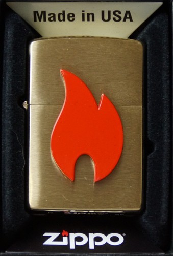 Zippo feuerzeug big flame - flame, red