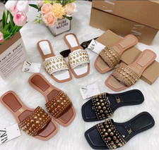 Zara Studded Slip-On Slide