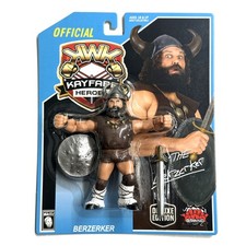 WWF/WWE Hasbro Style BERZERKER (BLUE CARD) Kayfabe Heroes KWK Retro Figure 2025