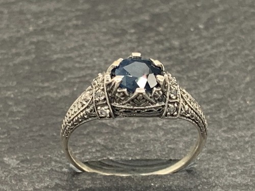 Anello zaffiro - , e