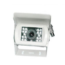 TELECAMERA RETROMARCIA RETROCAMERA 18 LED INFRAROSSI AUTO BIANCA CAMPER SUV BNC