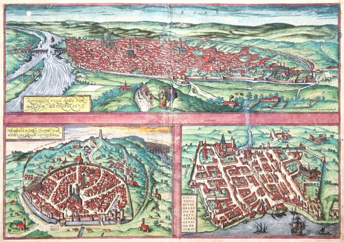 Hogenberg 1581 rouen - rouen, nimes