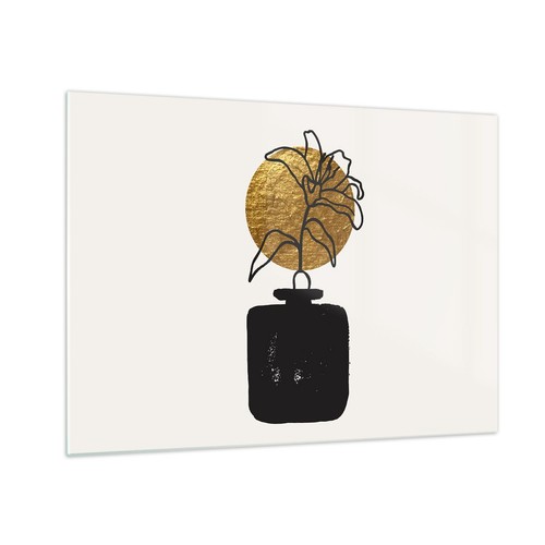 Quadro vetro 70x50cm vaso - quadro, su