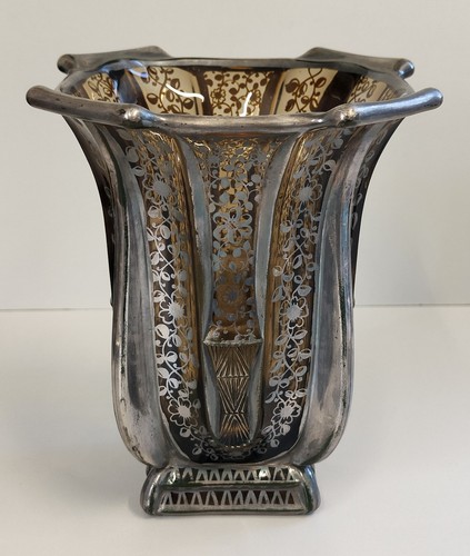 Antico vaso vetro ambra - antico,