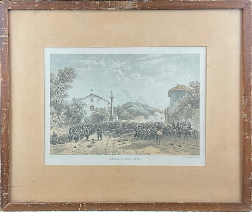 Antica stampa garibaldi - stampa,