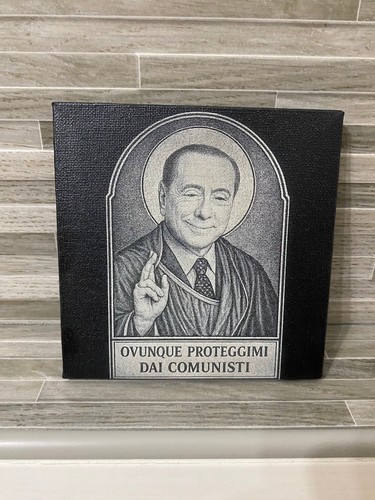 Quadro silvio berlusconi - berlusconi, san