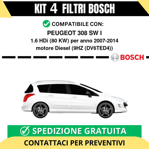 Kit bosch filtri tagliando - 4,