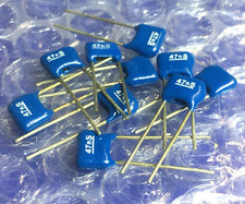 10 Condensatori 47nF 63V 10% Poliestere P.5mm ( 10 pezzi )