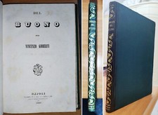 Vincenzo GIOBERTI Opere: DEL BUONO. Trattato teologico - filosofico. Napoli 1845