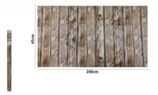 x Rotolo Pellicola Adesiva Assi Legno 45cmx2m Pannelli Cassetti Mobili Casa dfh