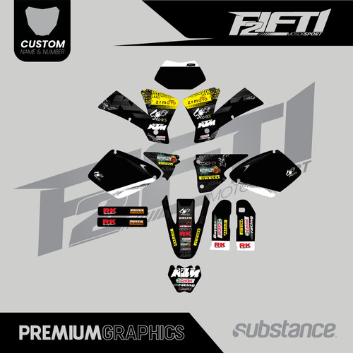 Kit grafica montare ktm exc - kit,
