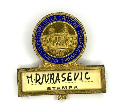 Distintivo stampa ufficiale - distintivo,