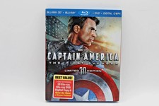 Captain America The First Avenger Limited 3D Combo Pack Blu-Ray DVD SlipCover