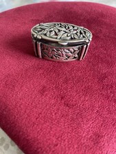 portagioie lavorato a mano vintage anni 80 in argento 800