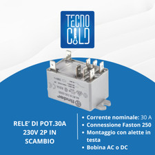 RELÈ FINDER DA 220V 230V 30A PER INTERRUTTORE A IMPULSI CON SCAMBIO CONTATTO