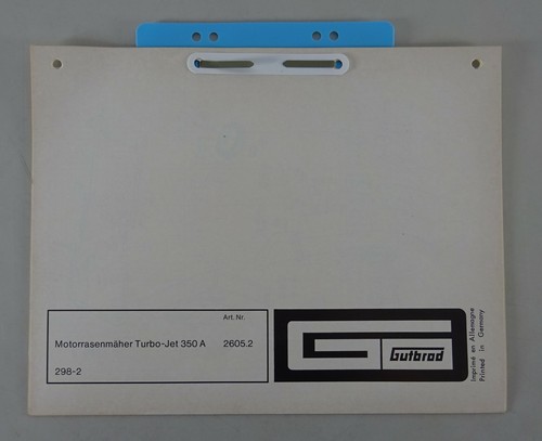 Gutbrod turbo jet - gutbrod, 350a