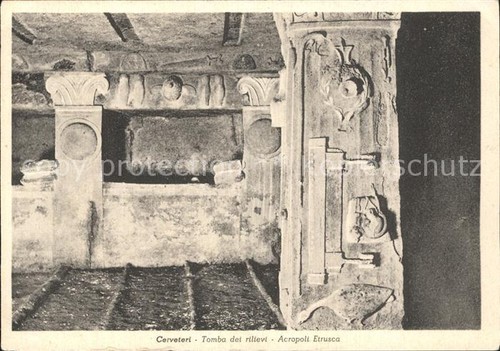 Cerveteri tomba dei rilievi - dei,