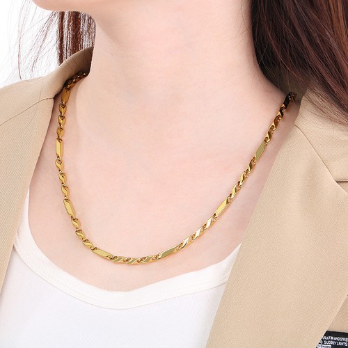 Collana catena maglia bastone
