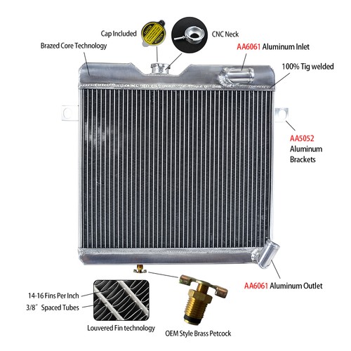 Radiatore alluminio per alfa - radiatore,