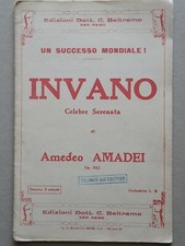 1930- SERENATA DI AMADEI-INVANO SPARTITI PICCOLA ORCHESTRA PIANOFORTE BATTERIA