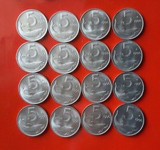 LOTTO DI 16 MONETE DA 5 LIRE