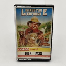VIDEOGIOCO LIVINGSTONE SUPONGO PHILIPS MSX RETROGAME