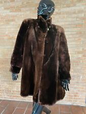 Pelliccia castoro rosato marrone fur coat fourrure Pelzmantel