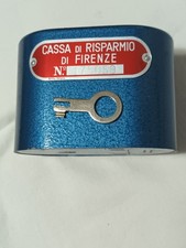 Salvadanaio Cassa Risparmio Firenze Rara e stupenda con CHIAVE