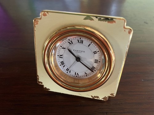 Cartier pendoletta in ottone - cartier,