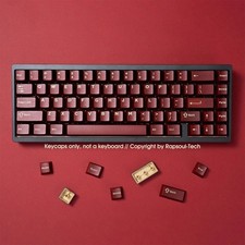 Set tastiere rosso traslucido