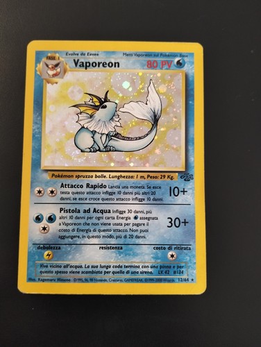 Carta pokémon vaporeon - carta,
