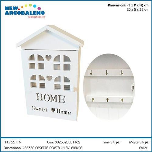 Casetta portachiavi 20x5x32 - 20x5x32, cm