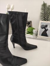 Stivali Neri Donna Cuoio - Tacco Alto - numero 37 - ULTIMO NUMERO ⭐