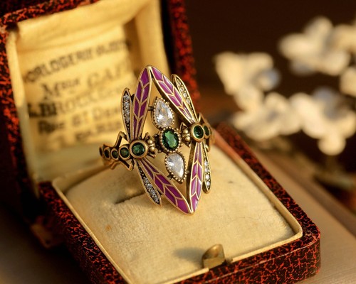 Anello dorato antico - anello,