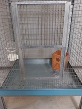 Gabbia Voliera per Uccelli con Piedistallo 148cm x72cm x48cm.