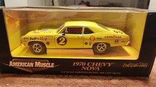 CHEVY NOVA 1970 1/18 AMERICAN MUSCLE ERTL YELLOW IMBALLO ORIGINALE DIE CAST