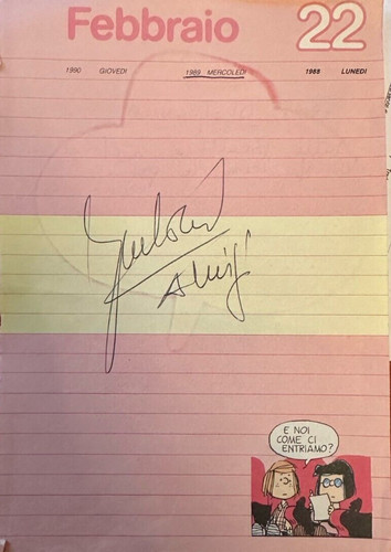 Autografo gianni morandi su - di,