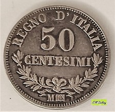 50 Centesimi 1863 MBN Vittorio
