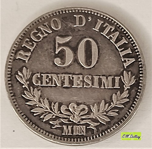 Centesimi 1863 mbn vittorio - 50,