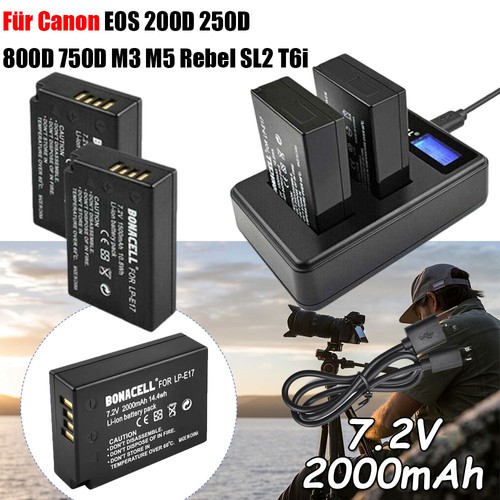 Batteria e17 per canon - 2x,