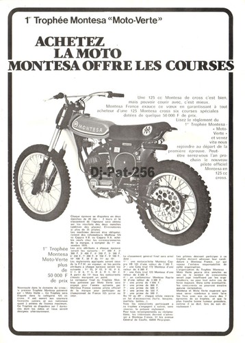 Publicité moto 1er trophée - publicité,