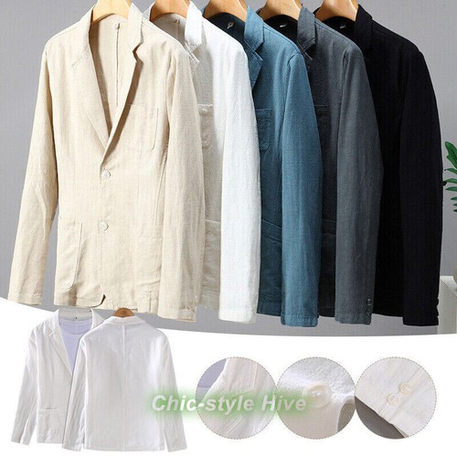 Blazer lino uomo - , casual