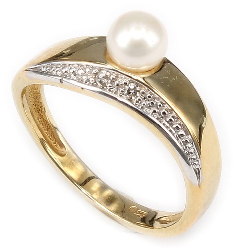 Anello brillante carati - anello, 0,02