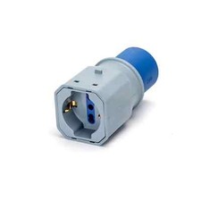 adattatore elettrico da spina industriale a presa schuko e bipasso