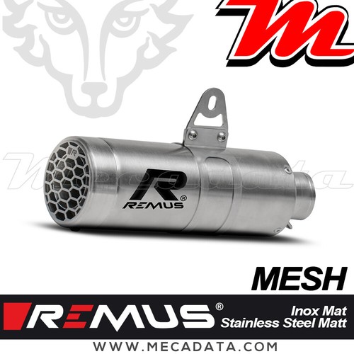 Silencieux remus mesh inox mat - silencieux,