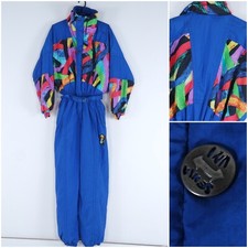 Tuta da sci ragazzo taglia 176 vintage colorblock SENSA UNO pezzo unico sci neve