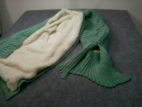 Coperta coda sirena verde - coperta,