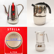 Filtro caffettiera italiana Moka vintage "Stella" 2 tazze Arianna USA