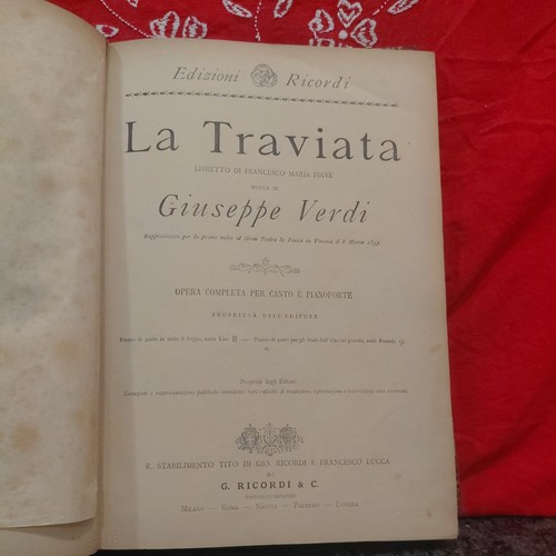 Spartito storico traviata - la,